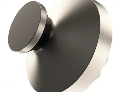 Classic Door Handle Chrome Collection Low-poly 3D model