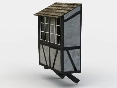 House oriel Low-poly 3D model