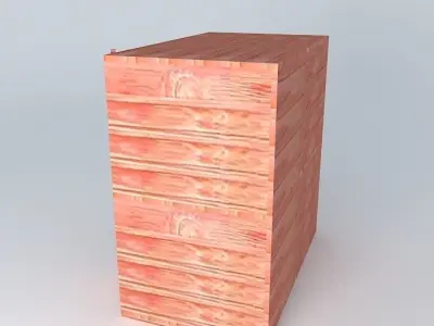 Two tier rabbit hutch Free 3D model