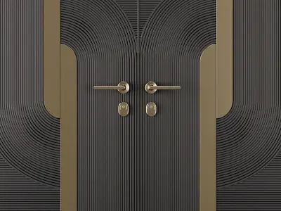 Entrance door set17 3D model