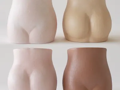 set of vase 3D Model Pack