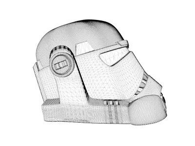 Star Wars Bad Batch Hunter Helmet  3D model
