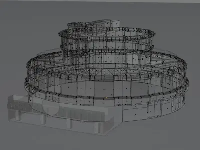 Castle Moor Cinema Free Model with Textures Free 3D model