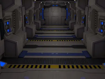 Sci Fi Corridor  3D model
