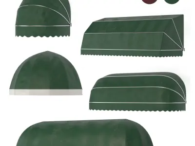 awning set kitbash 3D Model Pack