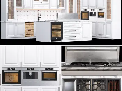 kitchen set 01 3D model