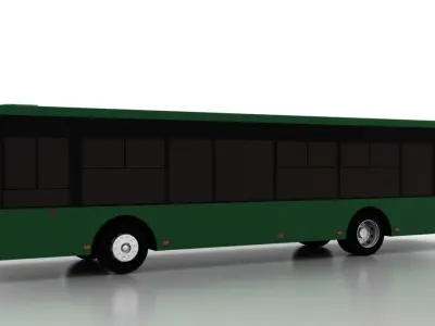 Bus Bogdan A70112 Low Low-poly 3D model