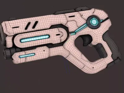 Nebula Scythe Low-poly 3D model