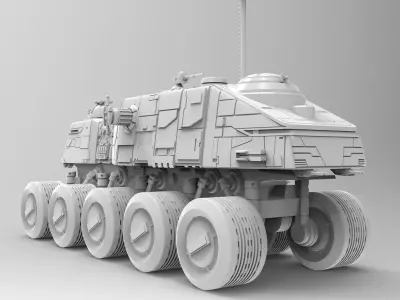 Star Wars Clone Turbo Tank HAVw A6 Juggernaut 3D print model