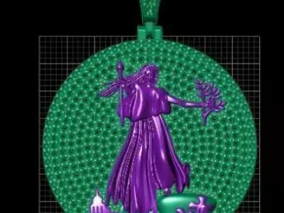 Lady Liberty Diamond is a breathtaking 3D print model 3D print model