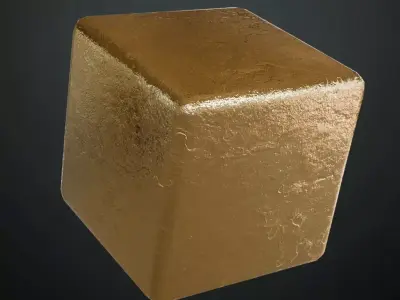 Gold Smudged PBR Seamless Texture