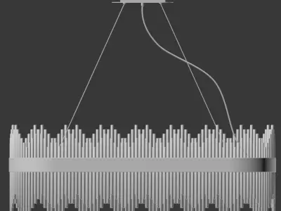 Oval Luminaire Chandelier 3D model