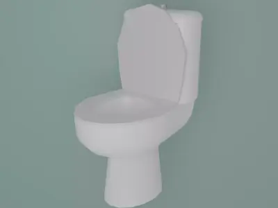Toilet Low-poly 3D model