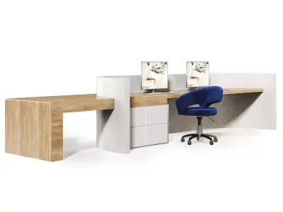 Reception  Dental Clinic 03 Low-poly 3D model