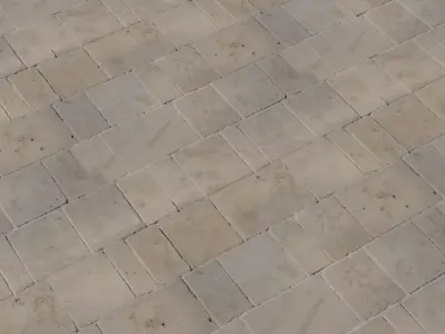 Antique Limestone Block Pavers PBR Texture  Texture