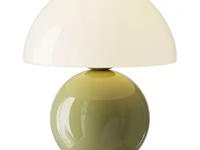 Nordic Mushroom Lamp Minimalist 3D model