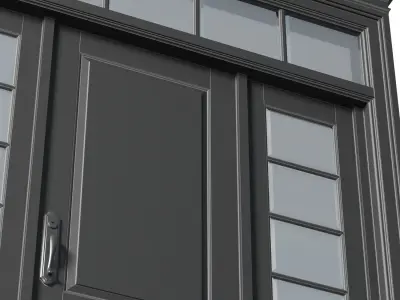 Entrance modern classic street Doors 3D model