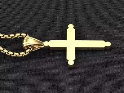 Cross Light Gold 3CP047 3DM STL 3D model