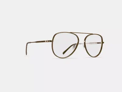 Belmar Eyeglasses in Polished Gold 3D model