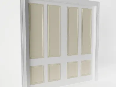 Grand Internal Double Door 3D model