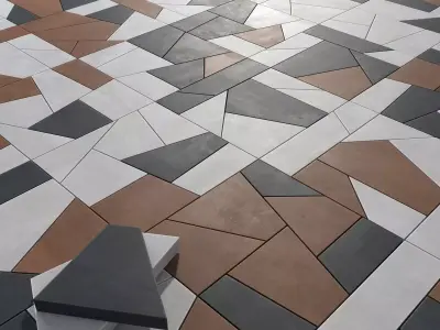 Paving tile angle splinter n1 3D model