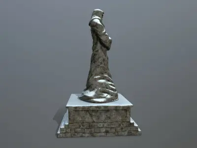 statue Low-poly 3D model