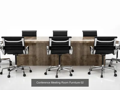 Conference Meeting Room Furniture vol 5 3D Model Pack