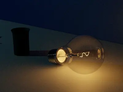 Bulb and Mounting Socket 3D model