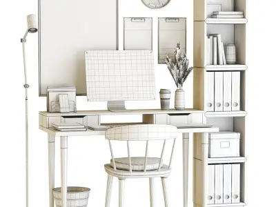 Office workplace 27 3D model