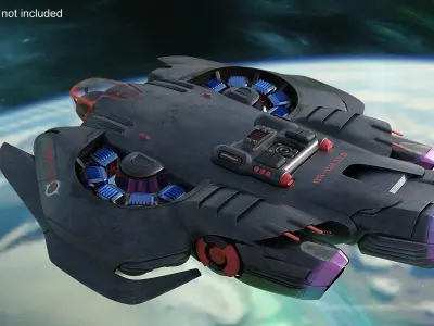  Heavy Military Dropship VTOL Simplified 