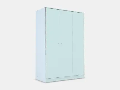 KLEPPSTAD Wardrobe with 3 doors Low-poly 3D model