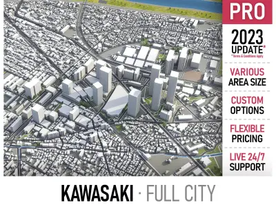 Kawasaki Low-poly 3D model