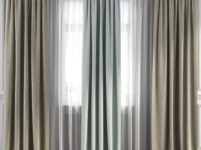 Curtain Set 219 3D model