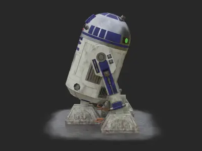 R2-D2 - Star Wars Low-poly 3D model