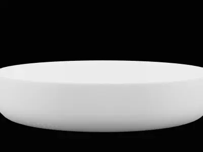 Eating Plate Low-poly 3D model