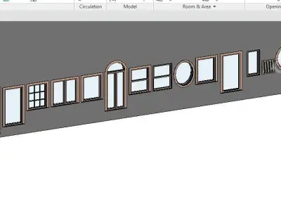 141 Models Windows Revit 2015 3D model