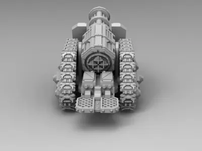 Legion Longsword Quadruple Mortar bundle with crates and shells 3D print model