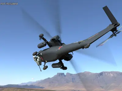  Mi-28 Havoc Russian Attack Helicopter Rigged for Maya 