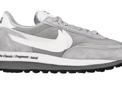 Fragment Design x sacai x Nike LD Waffle Light smoke grey 3D model