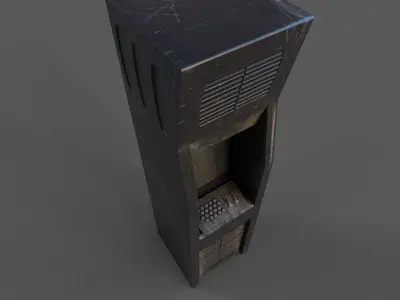 Terminal Low-poly 3D model purchase