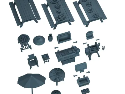 BBQ Party 3D print model