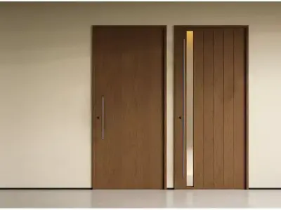 Wooden-door Single-door Bedroom-door 3D model