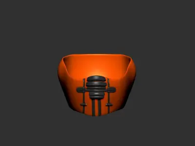 helmet high poly sculpt 3d printable ver 7 3D model 3D model 119