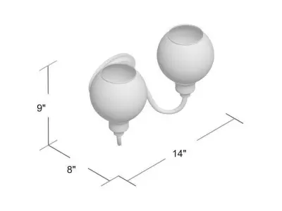 Hunley Dimmable Vanity Light 3D model