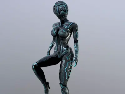 SciFi Arlin Low-poly 3D model