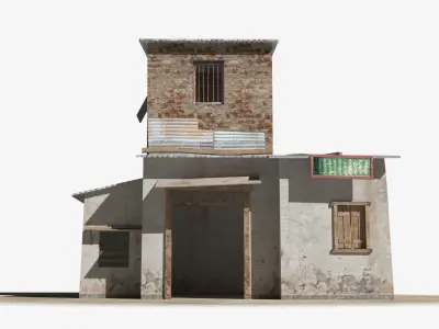 Slum x5 Low-poly 3D model purchase