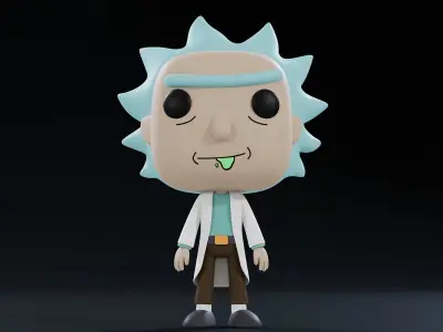 Funko Rick 3D model