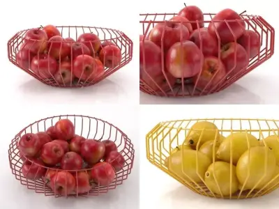 Cape Wire Bowls 3D model