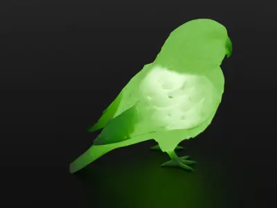 Kakapo indirect lighting 3D model