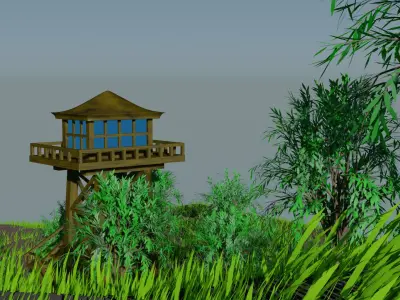 forest scene 3D model